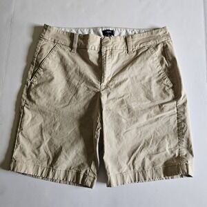 J Crew Khaki Shorts Womens 6 Chino Cotton Preppy Coastal‎ Cruise Wear Business